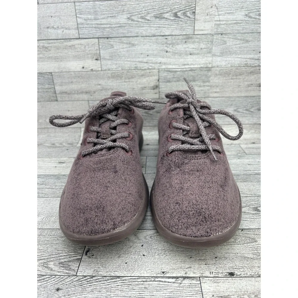 Allbirds Wool Runners Men Sz 10 Heathered Purple Merino Wool Sneakers PO 0152